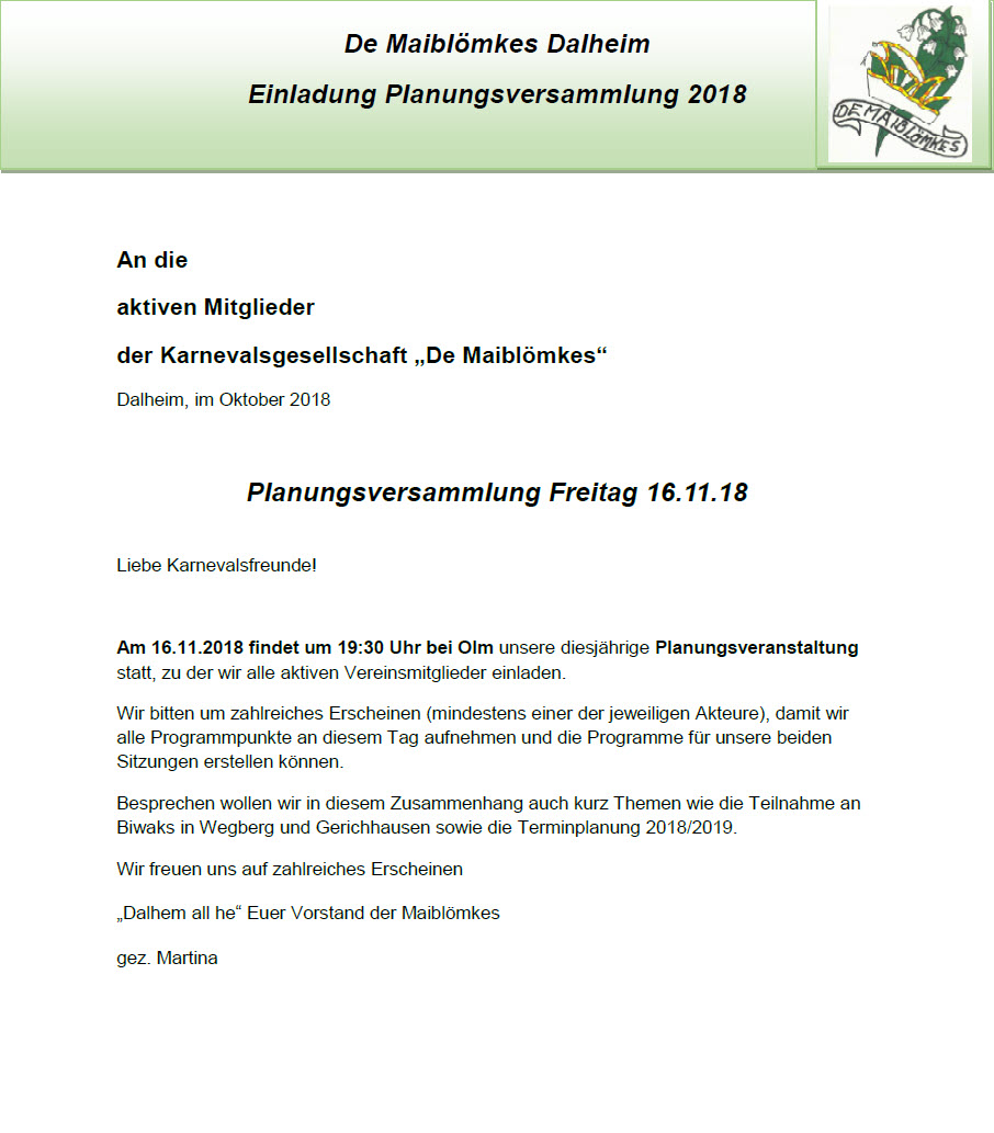 Planungsversammlung